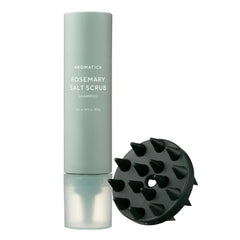 AROMATICA Salt Scrub Shampoo + Dual Scalp Care Shampoo Brush