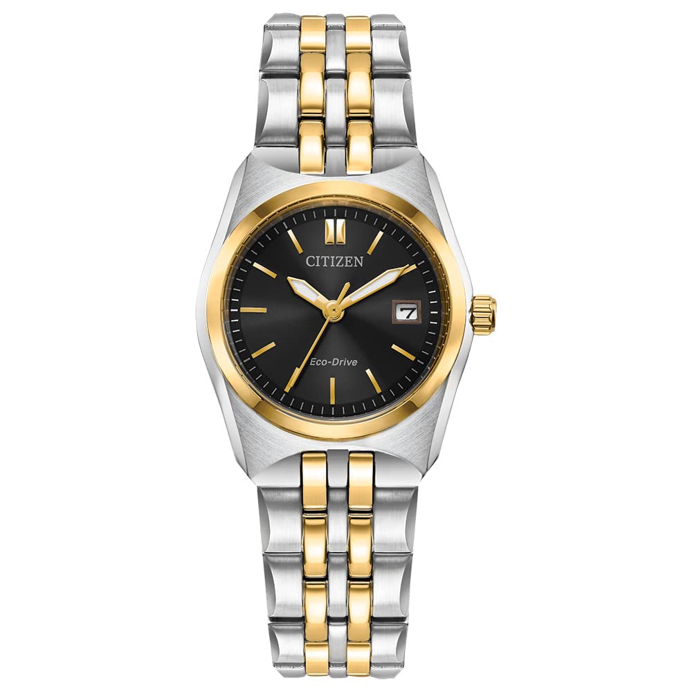 Citizen Ladies' Classic Corso Eco-Drive Watch, Stainless Steel, 3-Hand Date, Luminous Hands