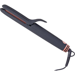 Hairitage Ceramic Tourmaline 2in1 Flat Iron Hair Straightener Curling Iron for Hair Styling - 1 1/4 Inch - Airflow Styler with Curved Edges for Curling + Straightening - Blowout Styles