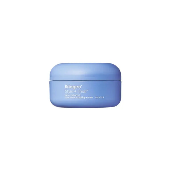 Briogeo Style + Treat Yuzu + Plum Oil Light Work Sculpting Crème, Flexible Hold Hair Pomade for Men and Women, Non-Greasy, Vegan, Buildable 24-hour Hold, Vegan, Cruelty-Free, 1.75 fl oz