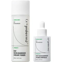 Zipiderm EGF Skin Barrier Toner & Ampoule Duo – Milky Ceramide Toner + Hydrating Repair Ampoule for Redness, Dryness & Damaged Skin | Bio-EGF, PDRN, Ceramides | Korean Skincare Barrier Routine Set