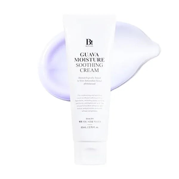 BENTON Guava Moisture Soothing Cream Skin Soothing and Moisturizing Effect for Dry Skin & Sensitive Skin, Not Tested on Animals, Korean Skin Care