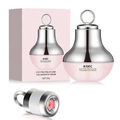KOEC Electric Pro-Xylane Collagen Eye Cream – Firming, Hydrating & Puffiness Reduction with Massage Tool
