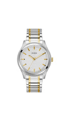 GUESS Men's 44mm Watch - Silver Tone Bracelet Blue Dial Silver Tone Case