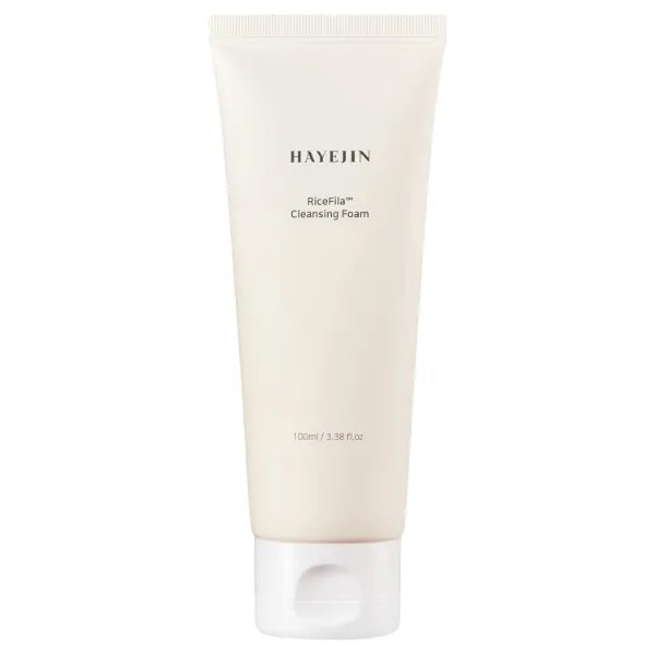 HAYEJIN RiceFila Cleansing Foam - Rice Water Face Wash with Ceramides & 6 Peptides - Gentle Moisturizing Foaming Facial Cleanser - Vegan & Hypoallergenic Korean Skincare 3.38 fl oz