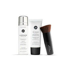 Jerome Alexander My Color 3PC Self Adjusting Full Coverage Foundation Makeup Light with Kabuki Brush and Air Primer