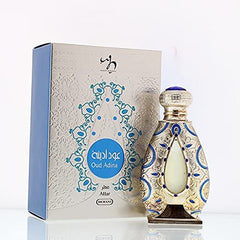 Hemani Oud Adina Attar 20ml, Unique & Elegant Fragrances Everyday Fresh & Soft Oriental Fragrance Non-Alcoholic,Royal Bottle