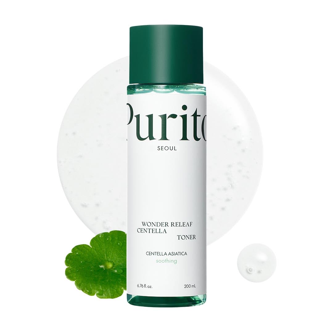 PURITO Centella Toner, 200ml 6.76 fl.oz, Korean Centella, Soothing, Hydration, Alchhole-Free Facial Toner for face, K-Beauty, Korean Skin Care