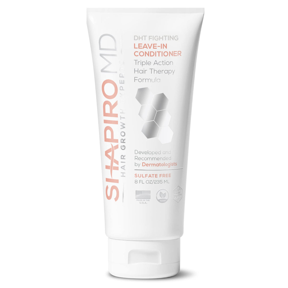 Hair Loss Leave-in Conditioner | All-Natural DHT Blockers for Thinning Hair Developed by Dermatologists | Experience Healthier, Fuller and Thicker Looking Hair - Shapiro MD | 1-Month