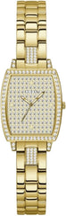 GUESS Women's 25mm Watch - Gold Tone Bracelet Champagne Dial Gold Tone Case