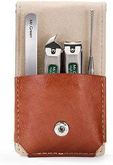 MR.GREEN 4Pcs Set, Stainless Steel Manicure Pedicure Set, Medical Grade Grooming Kit with Travel Case Gift Box for Man & Woman - Mr-6103
