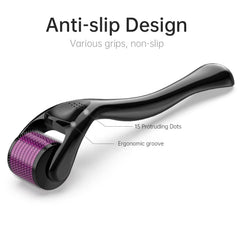Lovely Store Derma Roller 0.50 mm - 540 Needles For Facial Wrinkle, Scar, Acne, Skin Care and Hair Growth & Loss Solution (0.50)