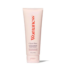 Womaness Clean Slate - Hydrating Cream Facial Cleanser for Women - Face Wash Sensitive Skin - Gentle Non Foaming Cleanser for Dry and Aging Skin with Hyaluronic Acid and Lactic Acid - 4oz