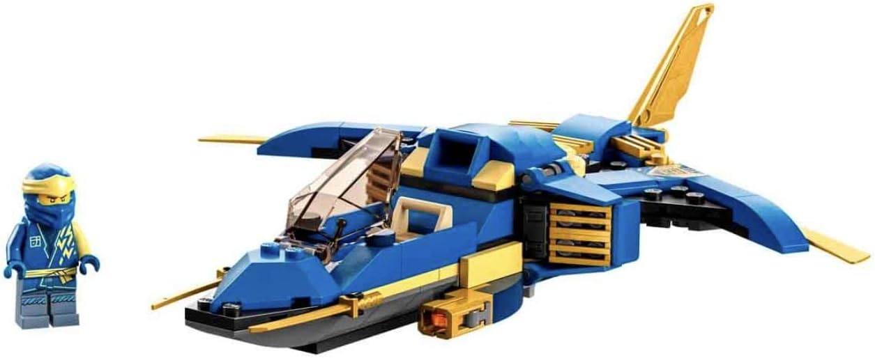 LEGO 71784 NINJAGO Jay’s Lightning Jet EVO, Upgradable Toy Plane, Ninja Airplane Building Set, Collectible Birthday Gift Idea for Kids, Boys and Girls Age 7 Plus