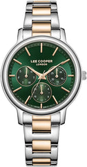 Lee Cooper Women's Watch, Multi Function Display and Metal Strap - LC07946.590, Two Tone