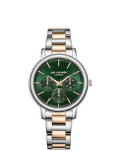 Lee Cooper Women's Watch, Multi Function Display and Metal Strap - LC07946.590, Two Tone