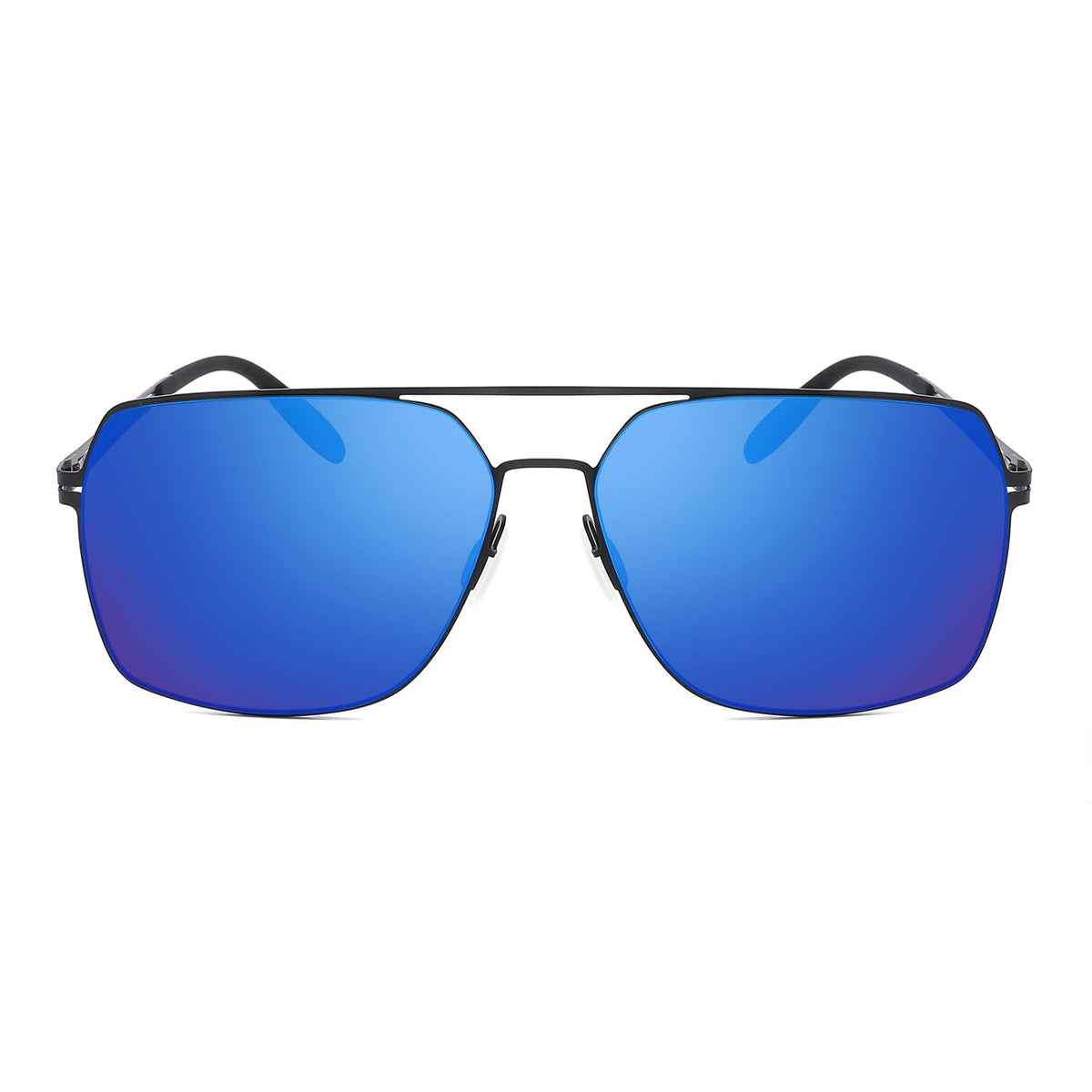 PUKCLAR Polarised Men Sunglasses Pilot Sunglasses Lightweight Stainless Steels Frame Retro Sun Glasses with UV400 for Driving, Fishing, Hiking