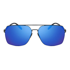 PUKCLAR Polarised Men Sunglasses Pilot Sunglasses Lightweight Stainless Steels Frame Retro Sun Glasses with UV400 for Driving, Fishing, Hiking