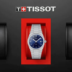 Tissot Unisex PRX 35mm 316L Stainless Steel case Quartz Watch, Grey, Stainless Steel, 11 (T1372101104100)