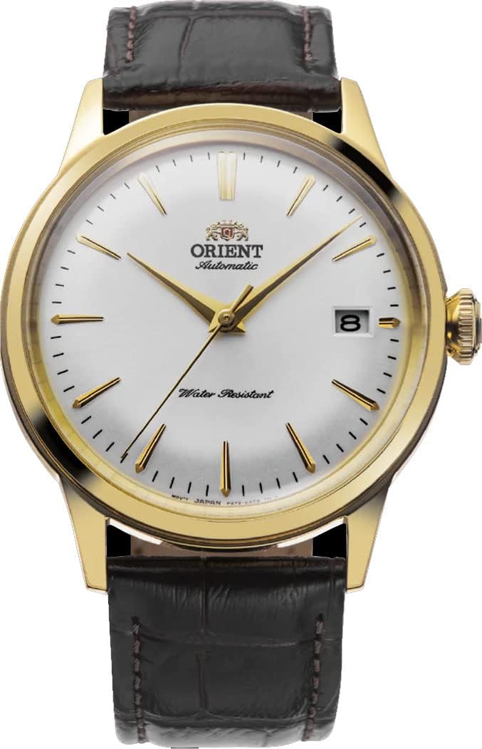 ORIENT RA-AC0M01S Men's Bambino Version 7 Brown Leather Band Automatic Watch