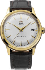 ORIENT RA-AC0M01S Men's Bambino Version 7 Brown Leather Band Automatic Watch