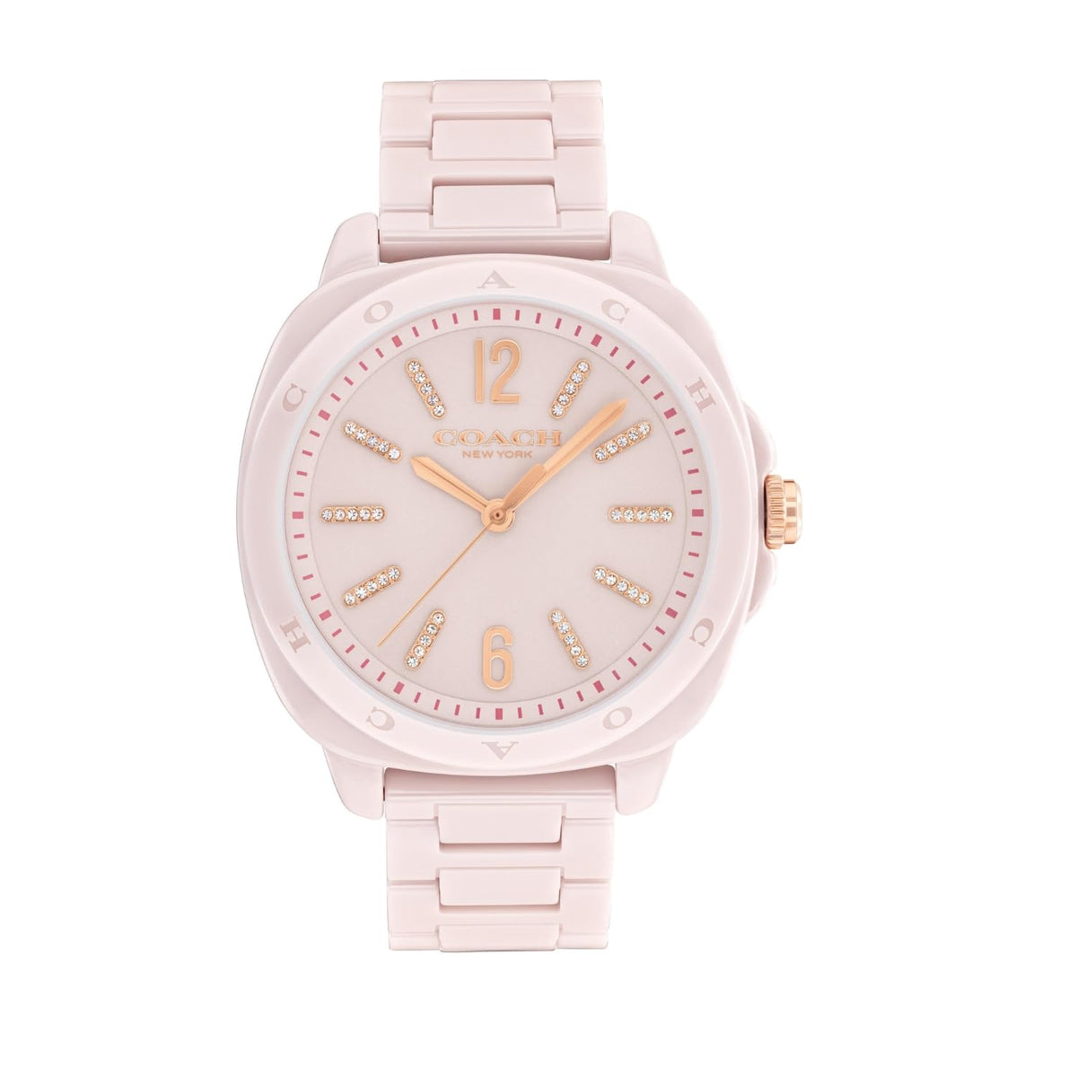 COACH WOMEN'S BLUSH DIAL BLUSH CERAMIC BRACELET WATCH - 14504408