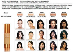 EX1 Invisiwear Liquid Foundation in Shade 4.0 - for Asian Olive Skin Tone with Yellow Undertones