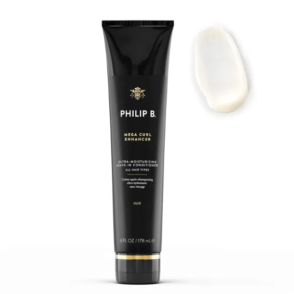 PHILIP B Mega Curl Enhancer, Ultra-Moisturizing Leave-in Conditioner, Repairs Dry Strands, Tames Frizz - 6 Fl Oz (Pack of 1)
