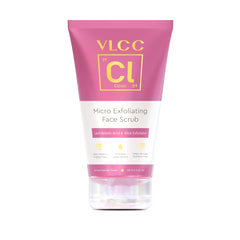 VLCC Clinic Micro Exfoliating Face Scrub - 100g | Mild Exfoliation | Brightening | Detoxifying | Removes Dirt, Dust, Oil and Impurities | Lactobionic Acid & Rice Exfoliator | Suitable for Sensitive