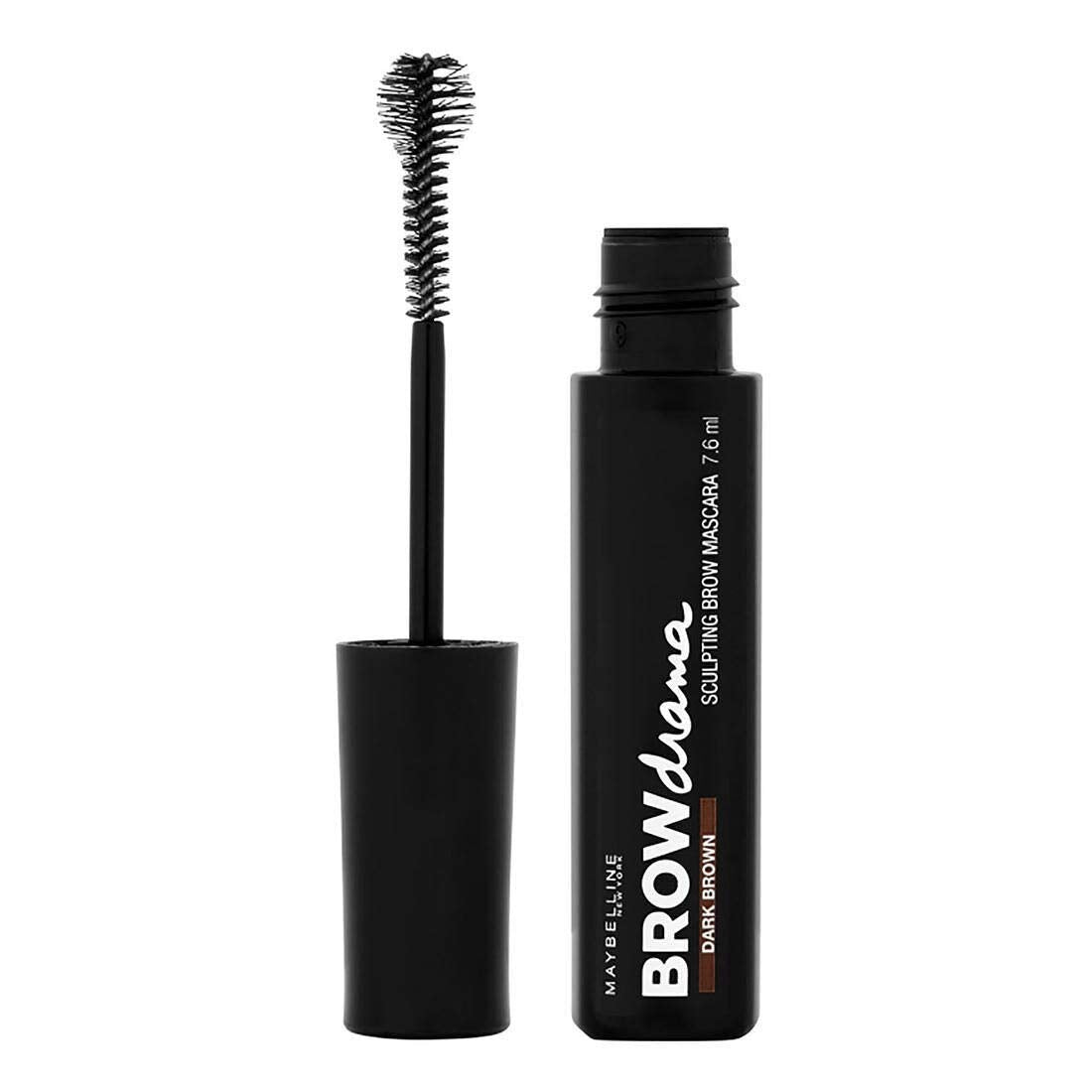 Maybelline New York Brow Drama Sculpting Eyebrow Mascara - 7.6 ml, Dark Brown