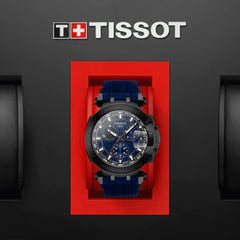 Tissot Chronograph Blue Strap Men's Wrist Watches - T115.417.37.041.00, T1154173704100