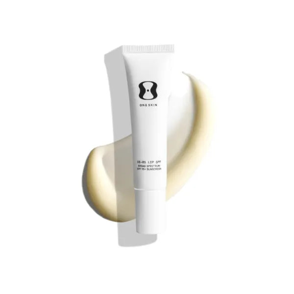 OneSkin LIP SPF OS-01 Peptide Broad Spectrum SPF 15 Mineral Sunscreen- Scientifically Proven to Protect Skin from UV Aging, Includes Potent Antioxidants, For All Skin Types, 7 mL / 0.2 Fl Oz