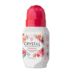 Crystal Essence Mineral Deodorant Roll-On, Pomegranate, 2.25 fl oz (Pack of 12)