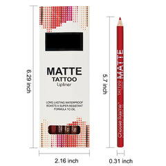 NALACAL Lipstick Pencils, Natural Nude Brown Beige Colors Lip Liner, 12 Pcs, Set for Daily Makeup, Easy to Apply and Remove, Waterproof, Long-lasting Lip Liner