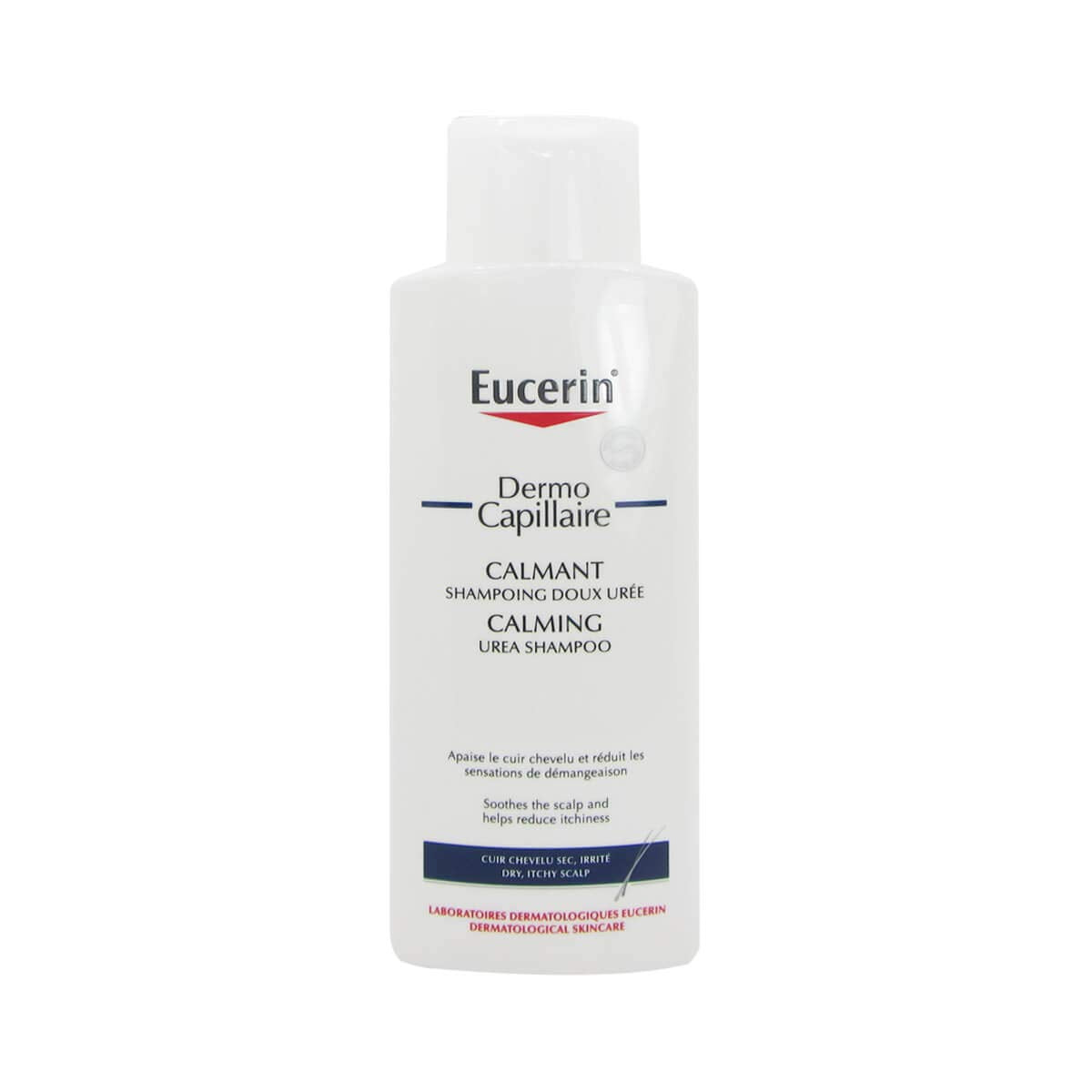 Eucerin DermoCapillaire Dry & Itchy Scalp 5% Calming Urea Shampoo, Nourishes and Relieves Dry and Itchy Scalp, Healthy Shine and Supple Hair - 250ml