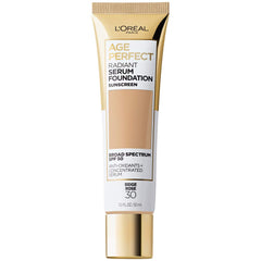 L'Oreal Paris Age Perfect Radiant Serum Foundation with SPF 50, Beige Rose, 1 Ounce