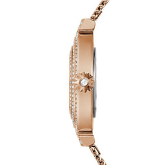GUESS Rose Gold-Tone and Crystal Analog Watch