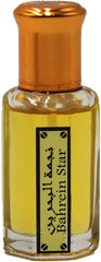 aabak al sahraa عبق الصحراء Bahrein Star Attar For Men and Women, Non alcoholic Arabic Fragrance for Men and Women, 12 ML, Oil Based Long Lasting Fragrance Containing Vanilla with Amber & Amp Notes
