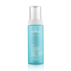 Onsen Secret Japanese Cleansing Milk Face Wash, Anti Aging Gentle Cleanser, Makeup Remover, Cleansing Milk for Sensitive Skin, All Natural, Purifying Organic, Non Foaming Facial Cleanser - 150 ml