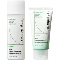 Zipiderm EGF Skin Barrier Moisture Routine Set – Cream Toner + Hydrating Gel Cream Moisturizer, Korean Lightweight Hydration & Barrier-Support Duo for Sensitive, Dry & Acne-Prone Skin