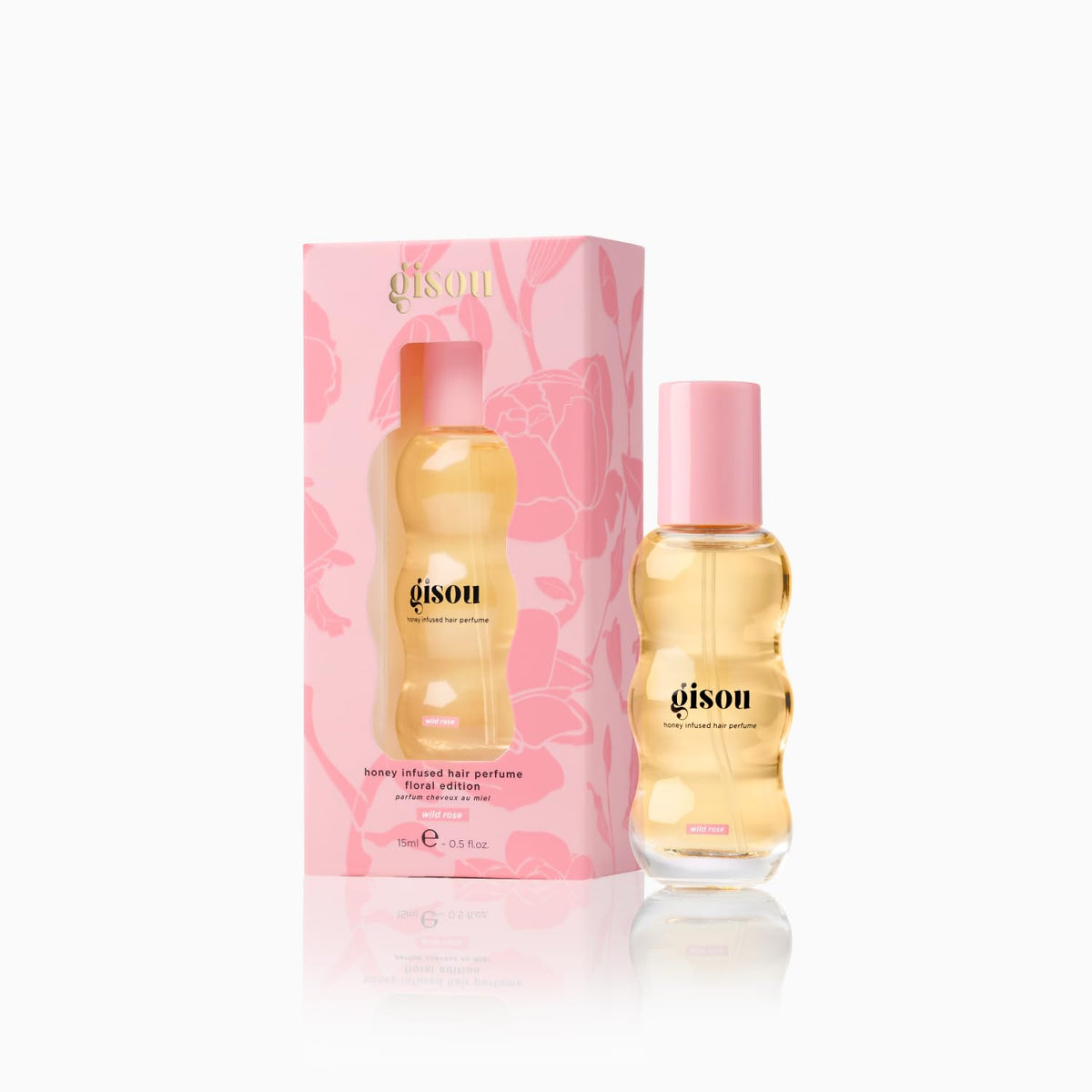 Gisou Honey Infused Hair Perfume Mini - Wild Rose - 15ml