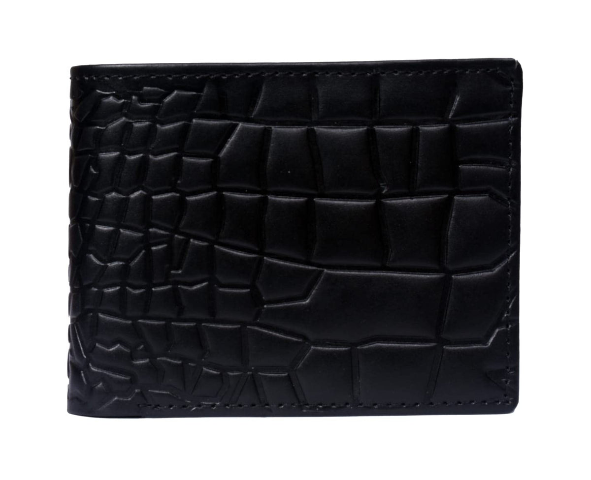 Wallet for Men Genuine Leather (Black)