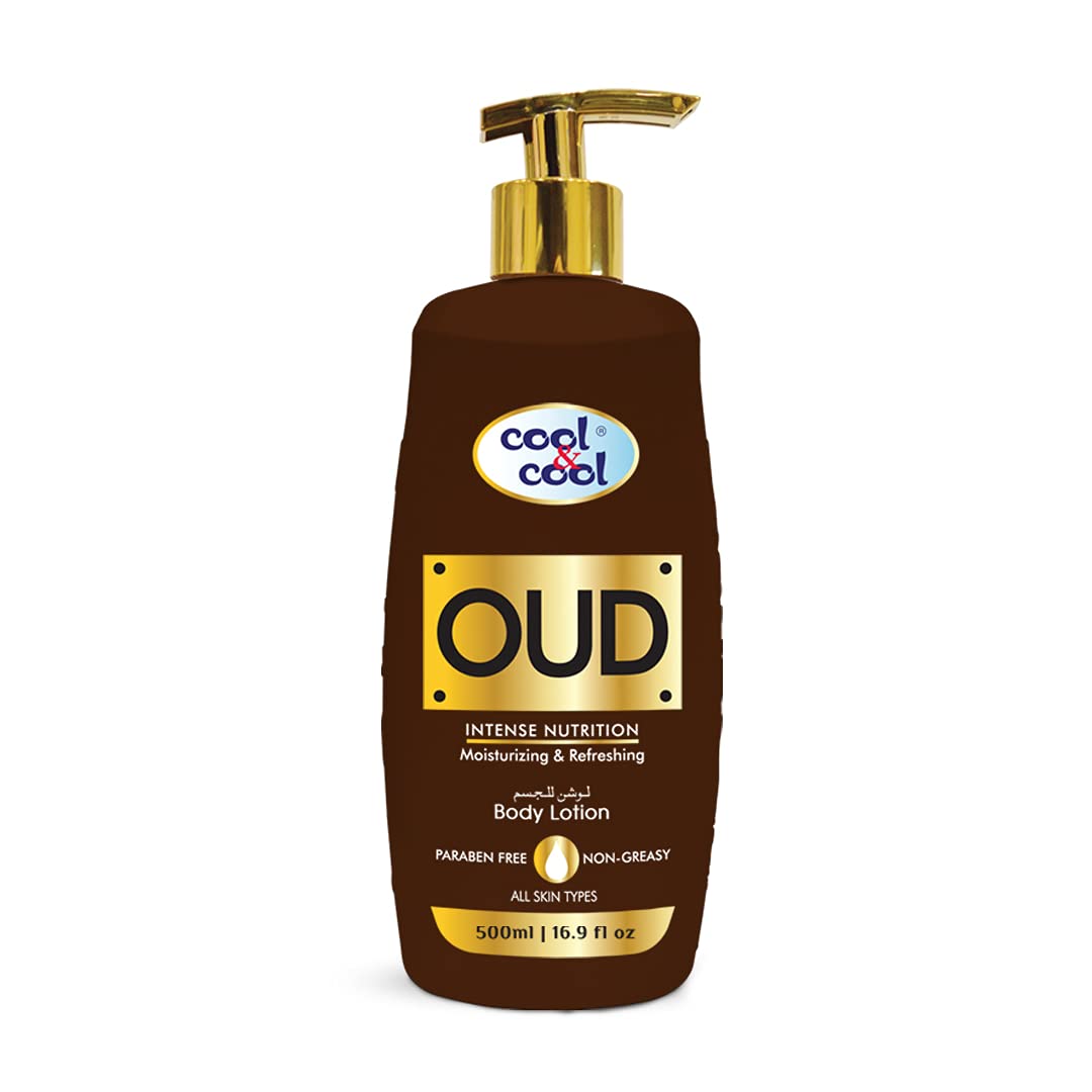 Cool & Cool Oud Body Lotion | Non Greasy & Paraben Free - 500ml