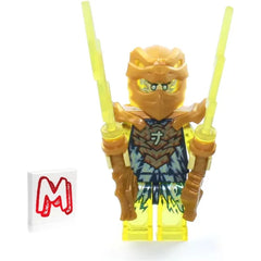 LEGO NINJAGO Crystalized Minifigure - Jay (Golden Dragon) without Wings and Gold Flame Sword 71768