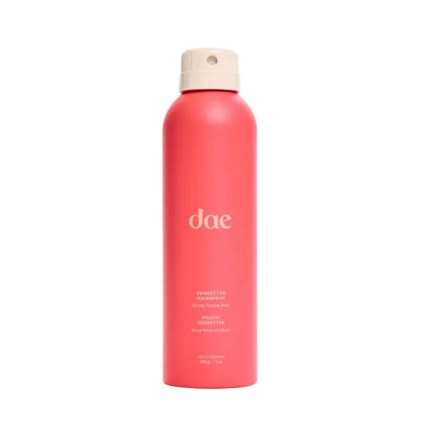 DAE Sunsetter Hairspray Strong Flexible Hold, Frizz Control, Humidity Resistant, Shape & Hold, Shine, Citrus Scent - 7 Oz
