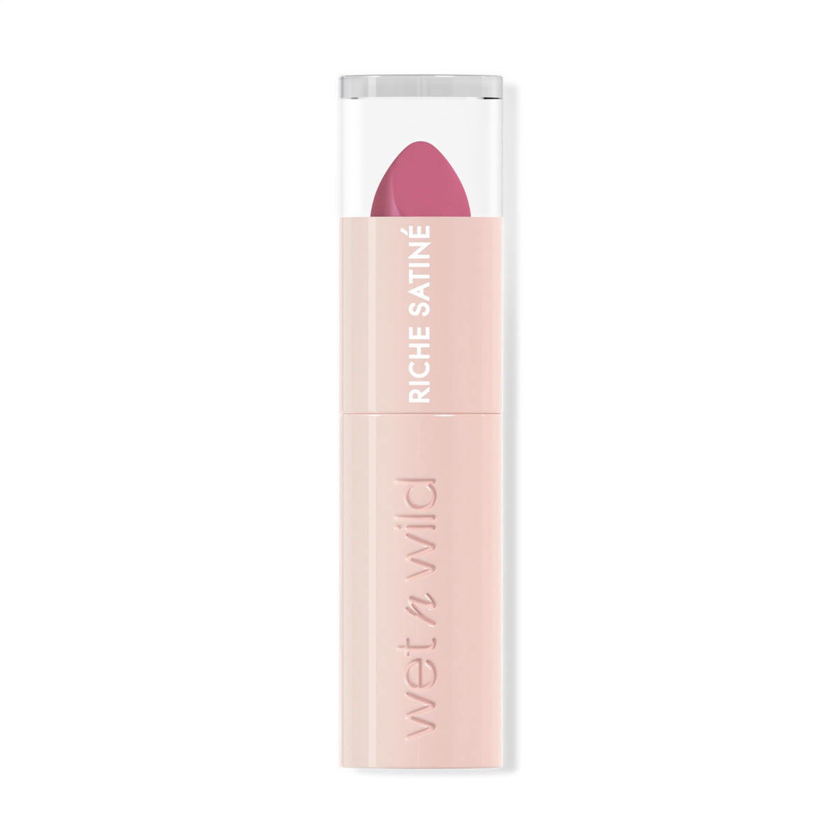 Wet n Wild Rich Satin Lipstick, Long-wearing lipstick with a satin finish, non-drying formula and pigmentation with a velvety-smooth texture, one in a milli-melon