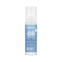 Derma E Biotin Thickening Spray – Volumizing Protein-Enriched Texturizer for Fine Hair with Panthenol, Therapeutic Mint and Chanterelle Mushroom, 3.3 Fl Oz