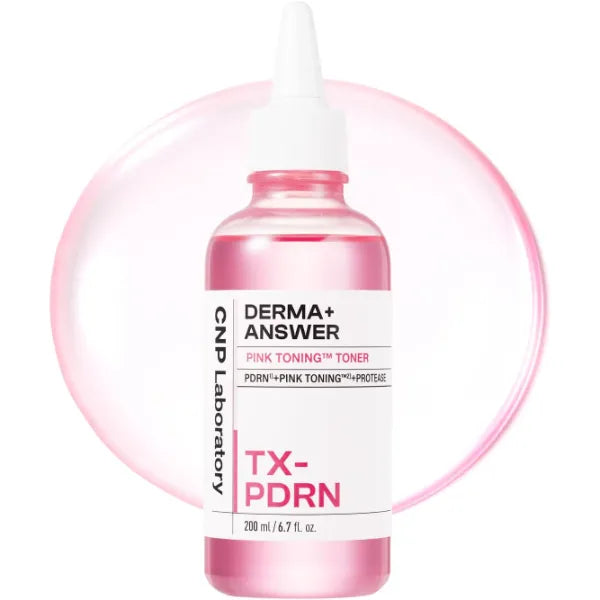 CNP Pink Toning Toner, PDRN + Tranexamic Acid Toner for Face, Salmon DNA, Niacinamide, for Glass Skin, Korean Skincare, 6.7 fl. oz
