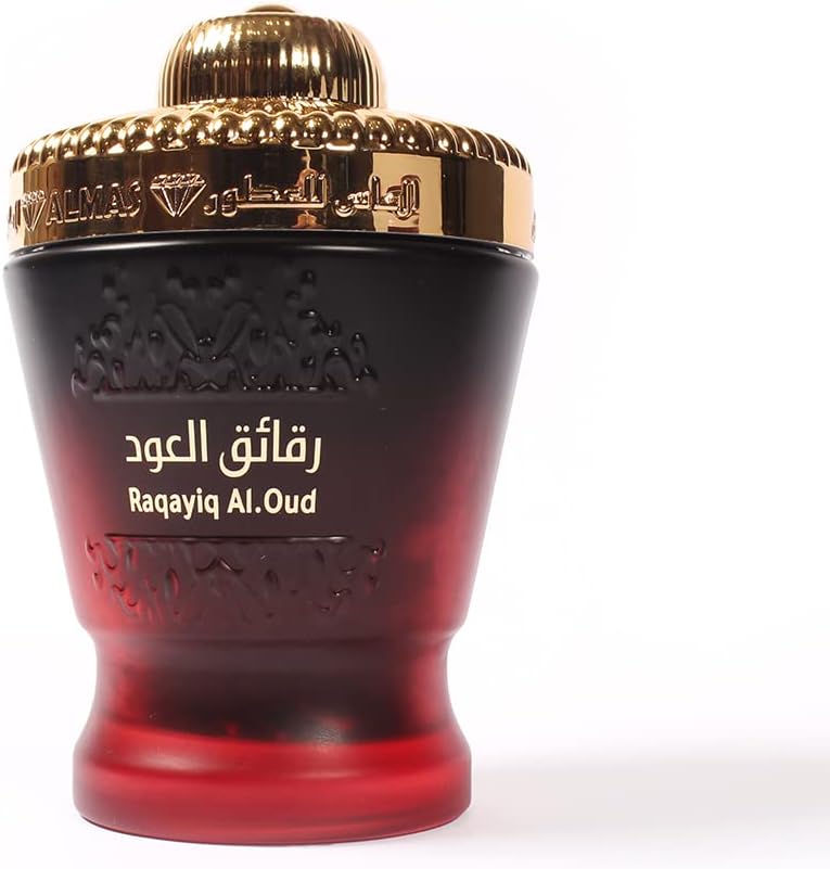 ALMAS PERFUMES Incense Bakhoor Raqayiq Al.Oud - 50G, Oriental Scent, Slow to Burn, Scent Lasts All Day Long