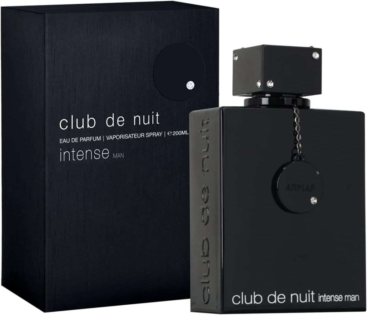 Armaf Club De Nuit Intense Man Perfumes Gift Set, Club De Nuit Intense Eau De Parfum 200ml Black + Club De Nuit Intense Non Alcoholic Concentrated Luxury French Perfume Oil 20ml, perfume for men